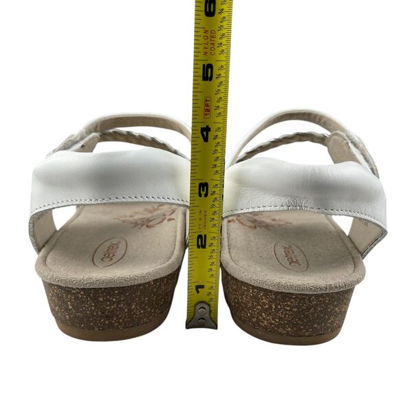 Aetrex Jillian Women’s Sandals Size 8 White Leather Strappy Slingback Comfort - Picture 8 of 11